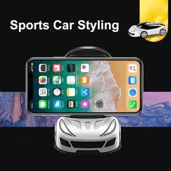 Держатель для телефона, многофункциональный спортивный, стабильное основание, складной, на 360 градусов, поддержка вращения автомобиля, портативный автомобильный телефон красный