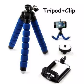 Держатель для телефона, мобильный телефон, кронштейн для телефона, штатив, мини-штатив, мини-гибкий штатив, держатель для телефона, ювелирные изделия, аксессуары синий