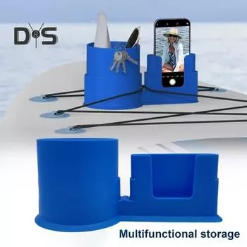 Держатель для телефона на байдарке для доски с веслом SUP-доска, держатель для напитков, аксессуары для бутылок с водой, телефон чёрный