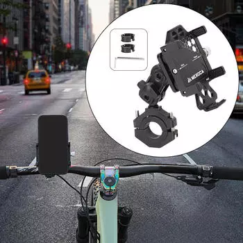 Держатель для телефона на мотоцикл, универсальный, вращающийся, легко устанавливаемый, регулируемый, ударопрочный, свободная регулировка