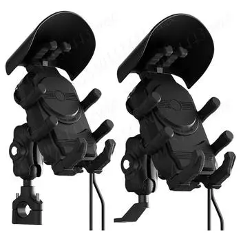 Держатель для телефона на мотоцикле 15 Вт, беспроводное зарядное устройство, ударопрочный, поддержка мобильного телефона на велосипеде, подставка для быстрой зарядки, крепление для смартфона на руль