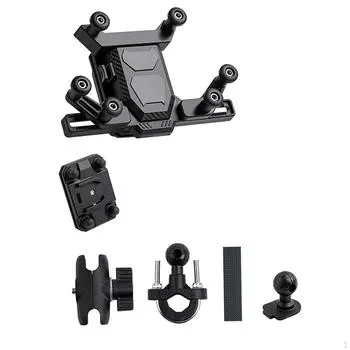 Держатель для телефона на мотоцикле, легкая подставка для мобильного телефона, горизонтальная и вертикальная мобильная версия для мотоцикла Mirror Mount