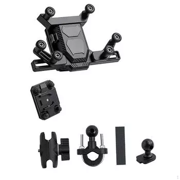 Держатель для телефона на мотоцикле, мобильный кронштейн для езды на смартфоне, вращающаяся стойка, устойчивая Mirror Mount