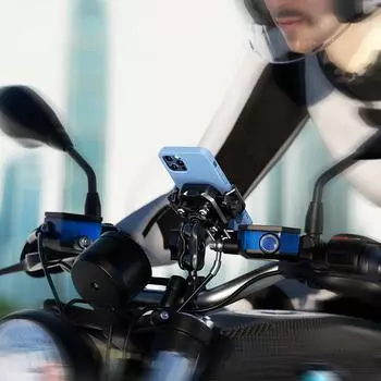 Держатель для телефона на мотоцикле, противоугонный кронштейн на руль мотоцикла, удобный для камеры, противоударный стенд для телефона