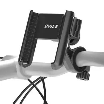 Держатель для телефона на мотоцикле, вращающийся на 360 градусов, регулируемая подставка для телефона на руль чёрный