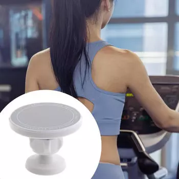 Держатель для телефона на присоске, вращающийся на 360°, для спортзала, ванной, фитнеса, простая установка, устойчивая поддержка, прочный White Suction Cup