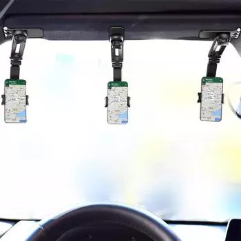 Держатель для телефона на солнцезащитный козырек автомобиля, подставка для сотового телефона, регулируемый держатель для крепления на руку, зажим для солнцезащитного козырька, зеркала заднего вида, рулевого колеса