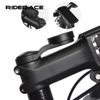 Держатель для телефона на велосипед, крепление для мобильного телефона на стойку велосипеда, быстрое крепление/отсоединение, шоссейный велоспорт, MTB, компьютер, внешний кронштейн, адаптер для Garmin чёрный