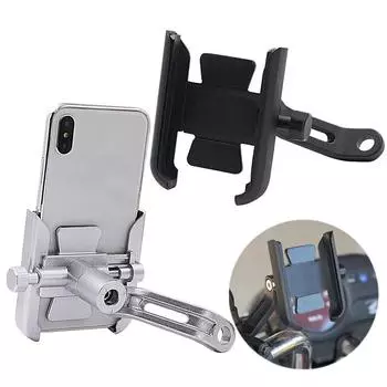 Держатель для телефона на велосипед, полностью металлический держатель для телефона на электрический велосипед из алюминиевого сплава, амортизирующая навигационная рамка