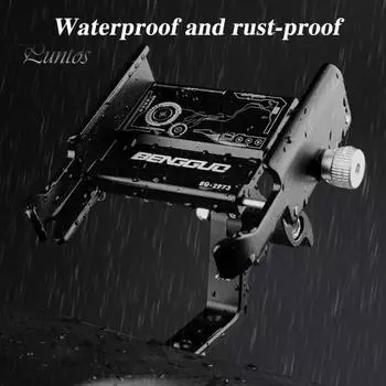 Держатель для телефона на велосипед, регулируемый, прочный, из алюминиевого сплава, легкий, противоскользящий, ударопрочный, универсальный, для шоссейного и горного велосипеда, держатель для сотового телефона чёрный