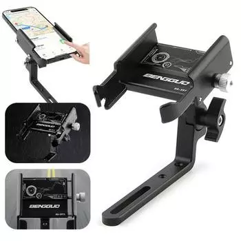 Держатель для телефона на велосипед, регулируемый, прочный, из алюминиевого сплава, легкий, противоскользящий, ударопрочный, универсальный