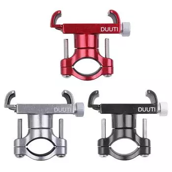 Держатель для телефона на велосипеде DUUTI с вращением на 360 градусов, регулируемая подставка для телефона на горном велосипеде чёрный