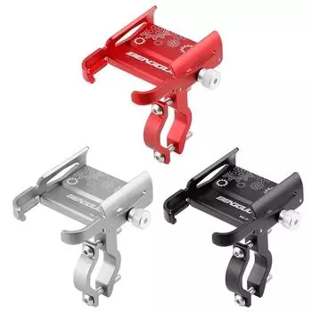 Держатель для телефона на велосипеде, вращение на 360°, алюминиевый сплав, MTB, велосипедный телефон, GPS-кронштейн, скутер, крепление на руль мотоцикла, подставка для мобильного телефона Grey C