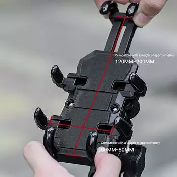 Держатель для телефона на вилку мотоцикла с амортизатором, держатель для навигации электрического велосипеда, портативная поддержка телефона для 4,7-7,1 дюйма