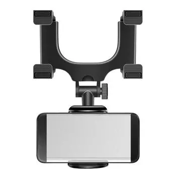 Держатель для телефона на зеркало заднего вида, автомобильный держатель для телефона, универсальный, вращающийся на 270 градусов, регулируемый держатель для телефона на зеркало заднего вида автомобиля чёрный