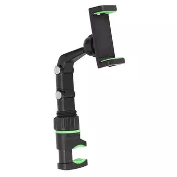 Держатель для телефона на зеркало заднего вида, вращающийся на 360 градусов, регулируемая ширина, простая установка, широко используется