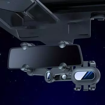 Держатель для телефона на зеркало заднего вида, универсальный автомобильный держатель для мобильного телефона, регулируемый кронштейн для навигатора, вращающийся на 360 градусов для автомобильного мобильного телефона