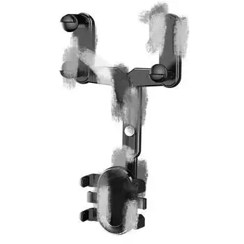 Держатель для телефона на зеркало заднего вида автомобиля, вращающийся на 360° Mirror 7th generation чёрный