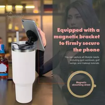 Держатель для телефона, подставка для мобильного телефона на 40 унций, многофункциональное крепление для телефона для дома и путешествий белый