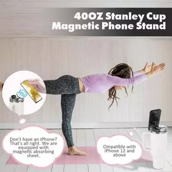 Держатель для телефона, подставка для мобильного телефона на 40 унций, многофункциональное крепление для телефона белый