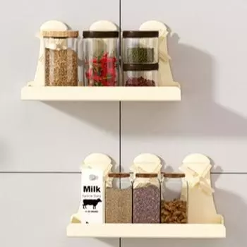 Держатель для телефона Полки для ванной комнаты Настенная полка без отверстий Домашний органайзер Стеллаж для хранения вещей Ванная комната style 1