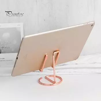 Держатель для телефона, прочная несущая способность, многофункциональный гальванический настольный кронштейн для смартфона, планшета, ленивый кронштейн для просмотра телевизора золотистый