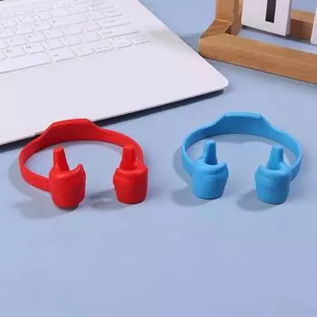 Держатель для телефона с большим пальцем вверх, подставка для большого пальца для мобильного телефона, портативная, эластичная, креативная, универсальная синий