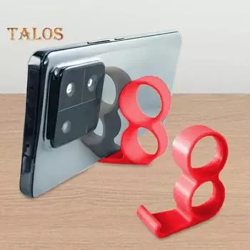 Держатель для телефона с кольцом на палец, прочный пластиковый держатель для мобильного телефона, универсальная ручная настольная подставка-кронштейн для мобильного телефона