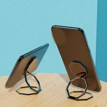 Держатель для телефона с металлическим кольцом, поворотная подставка для пальца, складная настольная подставка, ультратонкий кронштейн для смартфона белый