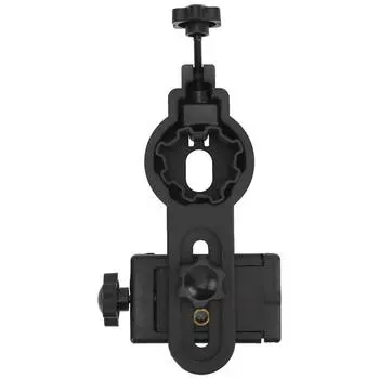 Держатель для телефона с телескопом, отверстие для винта 1/4 дюйма, нескользящая резиновая прокладка, пластиковый адаптер для телефона с телескопом Small