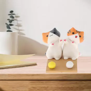 Держатель для телефона Смартфон Стол Настольная подставка с милым животным Кошка Дизайн Настольный мультфильм B