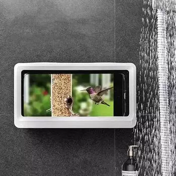 Держатель для телефона в душе Настенный водонепроницаемый ящик для мобильного телефона с высокочувствительным сенсорным экраном