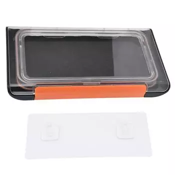 Держатель для телефона в душе, водонепроницаемый, в ванной комнате, телефонная будка, вращающаяся на 360 градусов, настенный чехол для телефона, черный чёрный