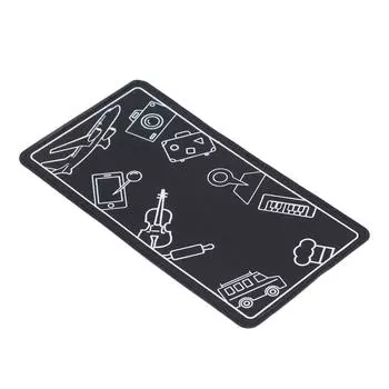 Держатель для телефона в самолете, гибкая складная портативная подставка для планшета и сотового телефона для путешествий, черный чёрный