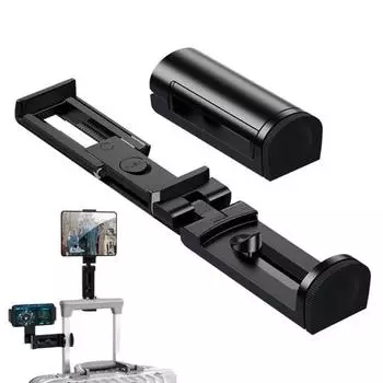 Держатель для телефона в самолете с регулировкой угла наклона, противоскользящее крепление для телефона с функцией громкой связи для путешествий и полетов чёрный