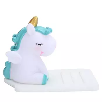 Держатель для телефона в виде животного, мультяшный, многофункциональный, настольный, автомобильный, регулируемый, синий на белом