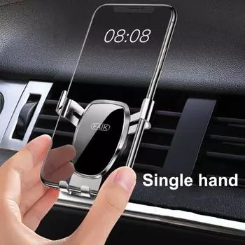 Держатель для телефона, высокая стабильность, прочная конструкция, пластик, универсальное автомобильное вентиляционное отверстие, крепление для телефона A чёрный