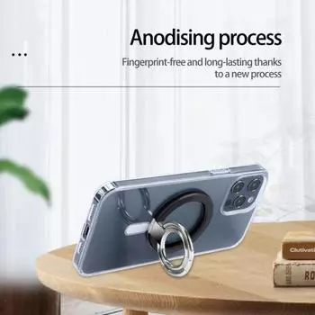 Держатель для телефонного кольца, двойной держатель, регулируемый угол наклона, поворотная подставка для телефона, кольцо для пальца, ленивая для iPhone 12/13/14 светло-синий