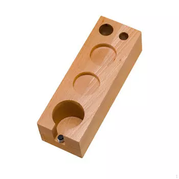 Держатель для темперирования кофе, подставка для мата для темперирования эспрессо, многофункциональная подставка для домашнего магазина, бара Walnut Wood 63mm