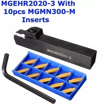 Держатель для токарного станка 3/4 MGEHR2020-3 для обработки канавок + пластины MGMN300-M