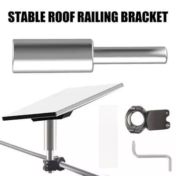 Держатель для труб лестницы автофургона, крепление на столб, простая установка, устойчивое к погодным условиям, крепление на крышу для мини-монтажного комплекта Starlink серебряный