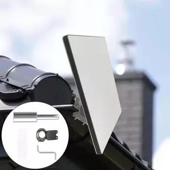 Держатель для труб лестницы Yousheng RV, крепление на столбе, простая установка, устойчивое к погодным условиям, крепление на крышу для мини-монтажного комплекта Starlink серебряный