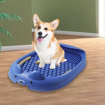 Держатель для туалета для дрессировки собак, легко моющийся лоток для домашних животных, поддон для мелких животных оранжевый