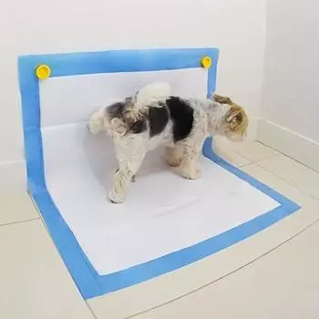 Держатель для туалета для собак, держатель для туалета с прочным клеем и магнитами, держатель для туалета для поддержания чистоты на стене дома 2 Pcs белый