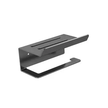 Держатель для туалетной бумаги, аксессуары для ванной комнаты и кухни, вешалка для салфеток, настенное крепление для хранения, полка для мобильного телефона из углеродистой стали, органайзеры CN