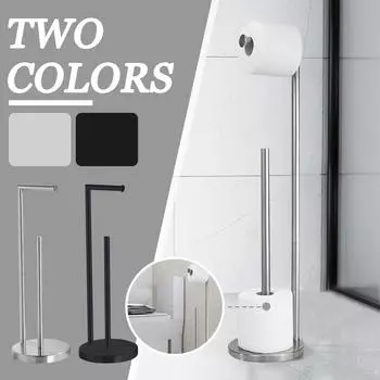 Держатель для туалетной бумаги большой емкости, прочный держатель для туалетной бумаги с устойчивым скользящим основанием, черный держатель для туалетной бумаги, используемый в ванной комнате One Size