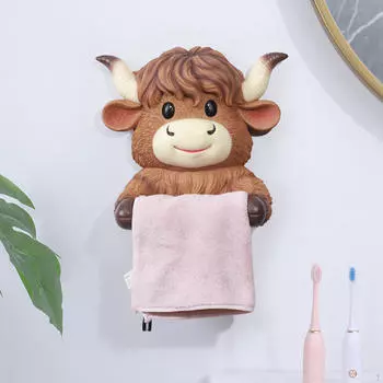 Держатель для туалетной бумаги для скота Подставка для салфеток 3D Реалистичная Организация Рулон и Полотенце для