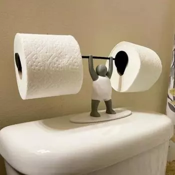 Держатель для туалетной бумаги для тяжелоатлета, 3D-печатный держатель для рулона туалетной бумаги для штангистов, подарок любителям фитнеса