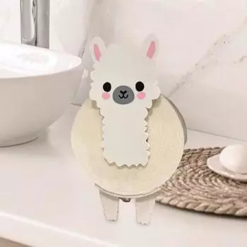 Держатель для туалетной бумаги из альпаки, отдельно стоящий, напечатанный на 3D-принтере, держатель для туалетной бумаги из альпаки, органайзер для туалетной бумаги в виде мультяшного животного для декора ванной комнаты