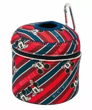 Держатель для туалетной бумаги из перламутрового металла Captain Stag Disney, чехол для рулона туалетной бумаги с ремнем и карабином Mickey, внешний диаметр 120 x высота 125 мм